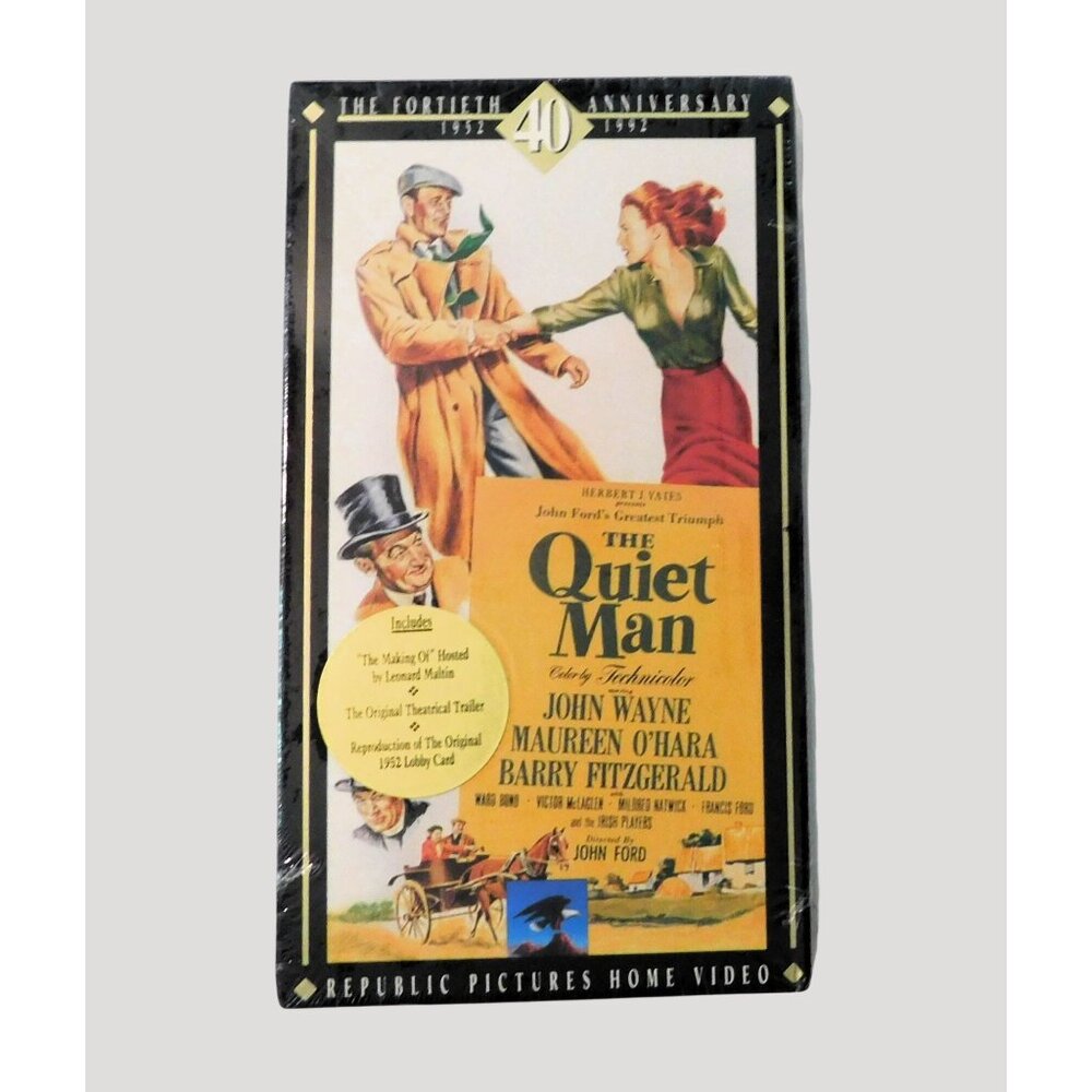 The Quiet Man VHS 40th Anniversary John Wayne Maureen O'Hara VHS Sealed Republic